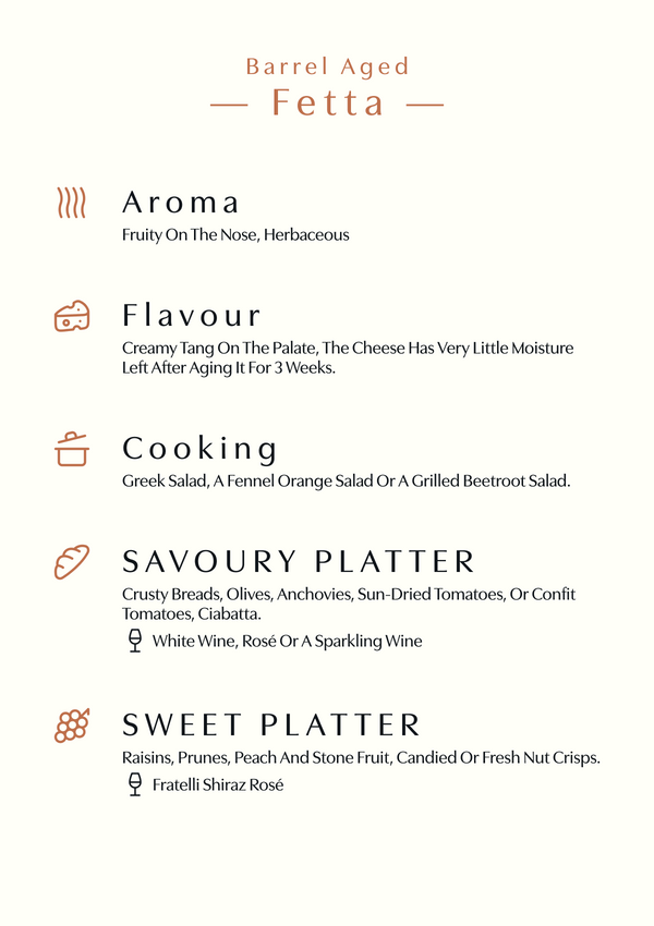 Barrel Aged Fètta (150gms)