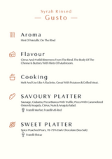 Syrah Rinsed Gusto (150gms)